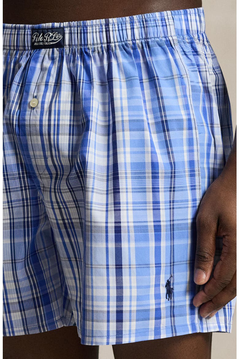 3-Pack Assorted Woven Cotton Boxers, Alternate, color, MORNING ROBE BEAR STRIPE ROBIN