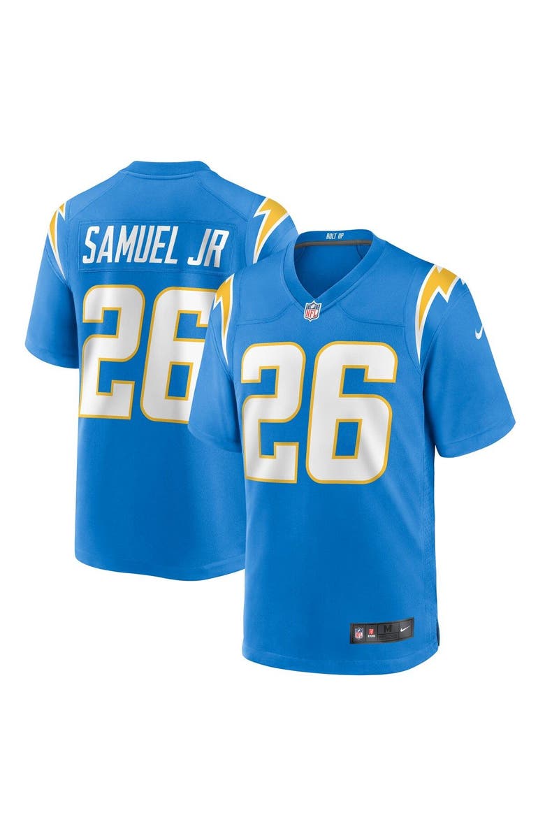 Nike Men's Nike Asante Samuel Jr. Powder Blue Los Angeles Chargers Game Player Jersey, Main, color, 