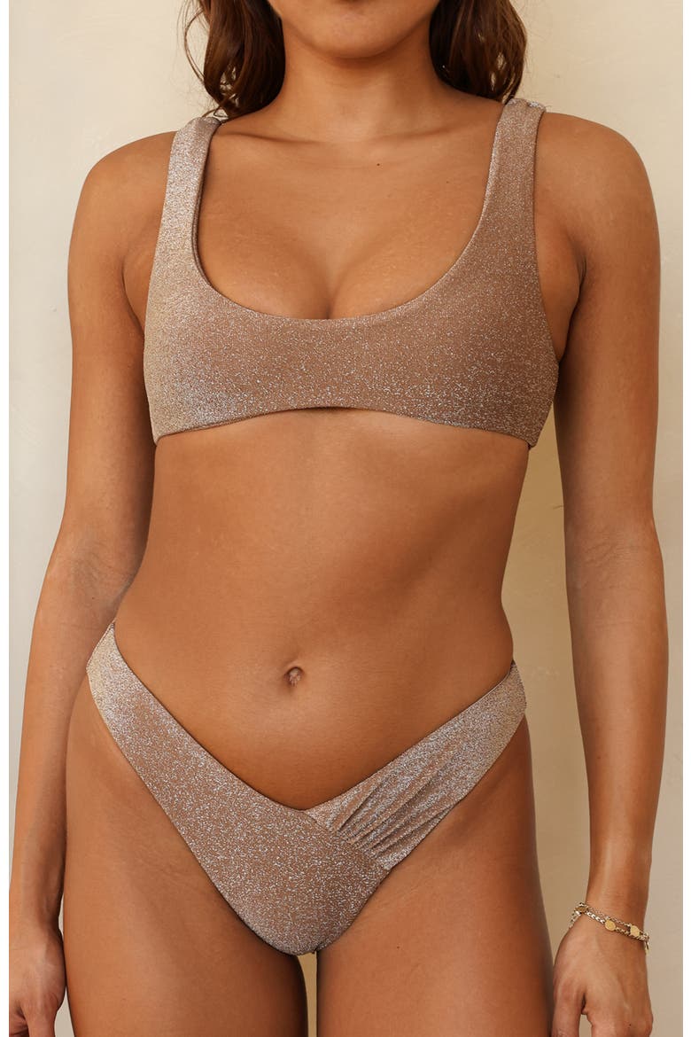 Angel Cheeky Bikini Bottom, Alternate, color, Cacao
