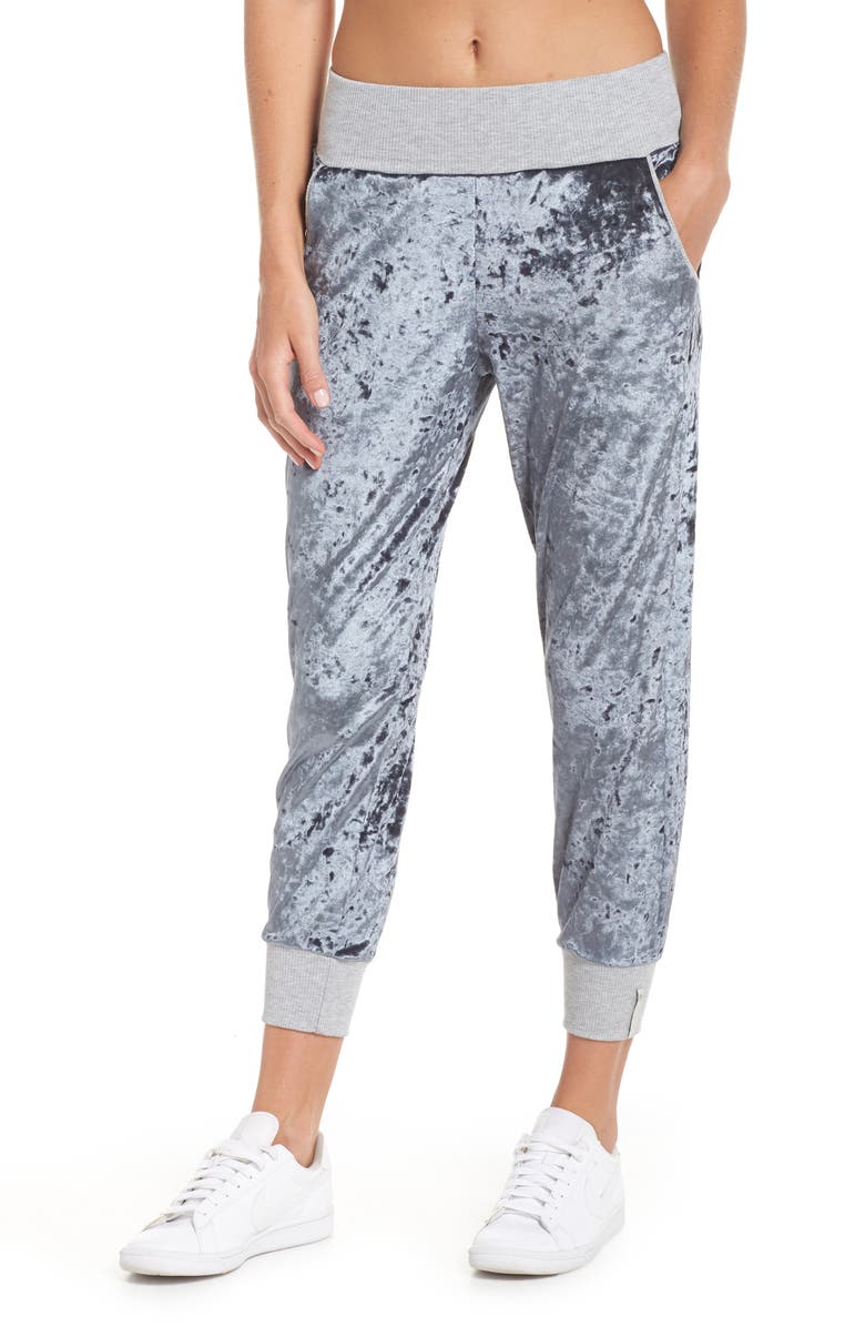 Maaji Hazy Velour Slate Jogger Pants, Main, color, 