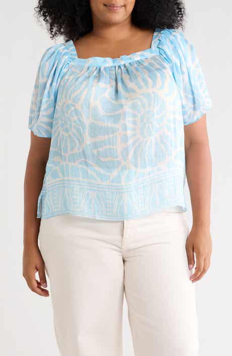 Floral Short Sleeve Tiered Top