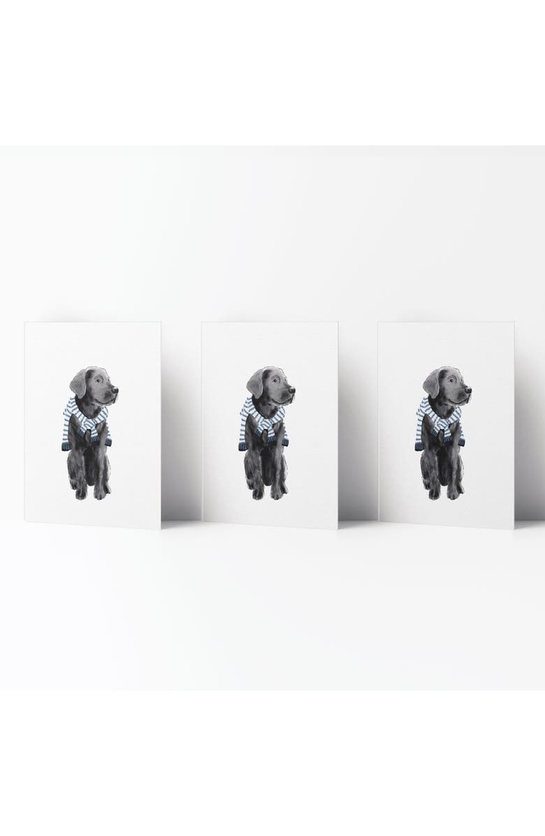 Ramus & Co Everyday Greeting Card Pack (3ct) "Preppy Black Lab", Main, color, Multi-Pack