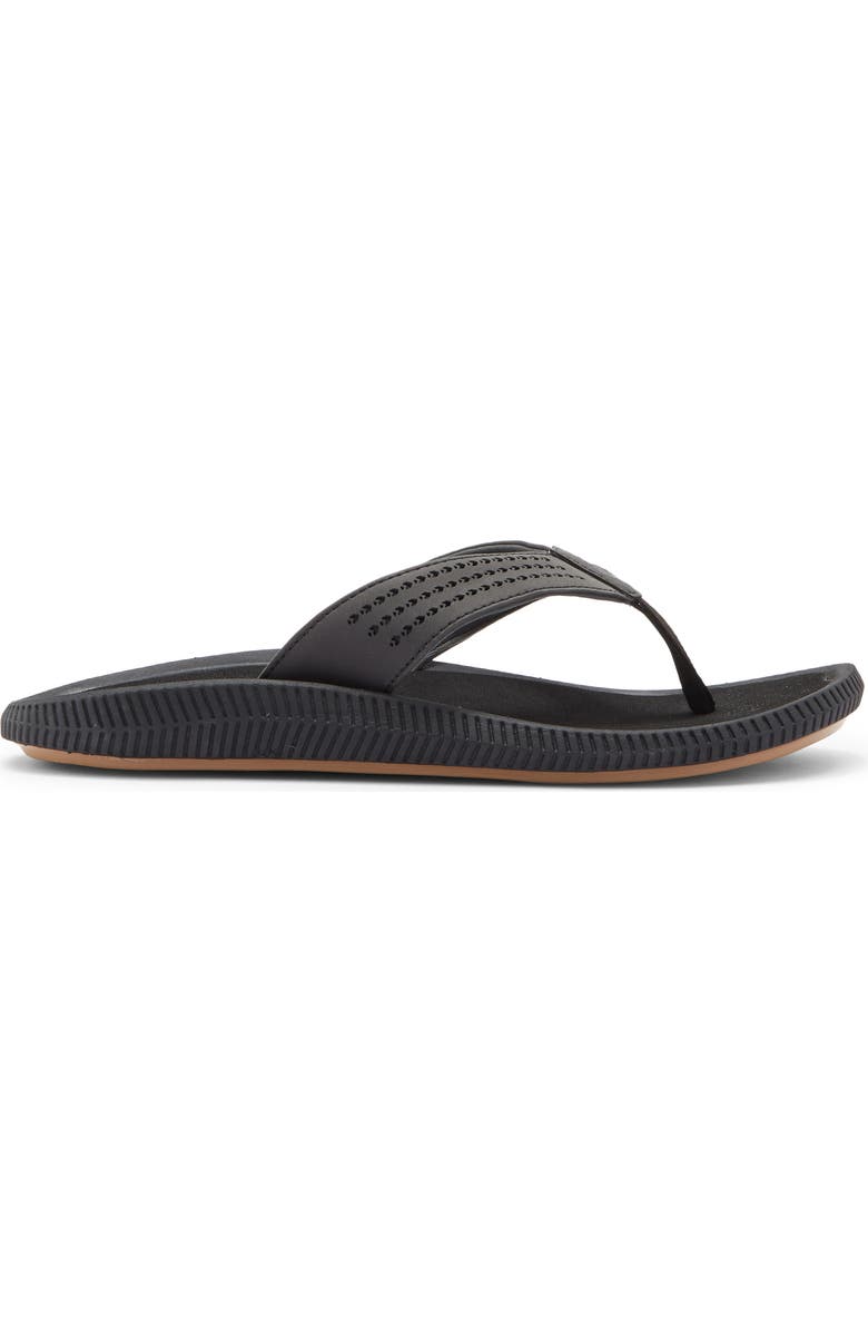 OluKai Ulele Flip Flop, Alternate, color, Lava Rock / Lava Rock