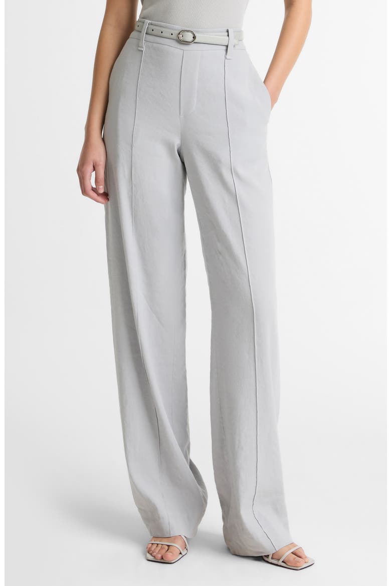 Joan High Rise Linen Blend Pull-On Pants, Main, color, BAY MIST