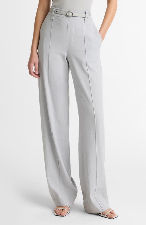 Vince Joan High Rise Linen Blend Pull-On Pants in Bay Mist at Nordstrom, Size Large