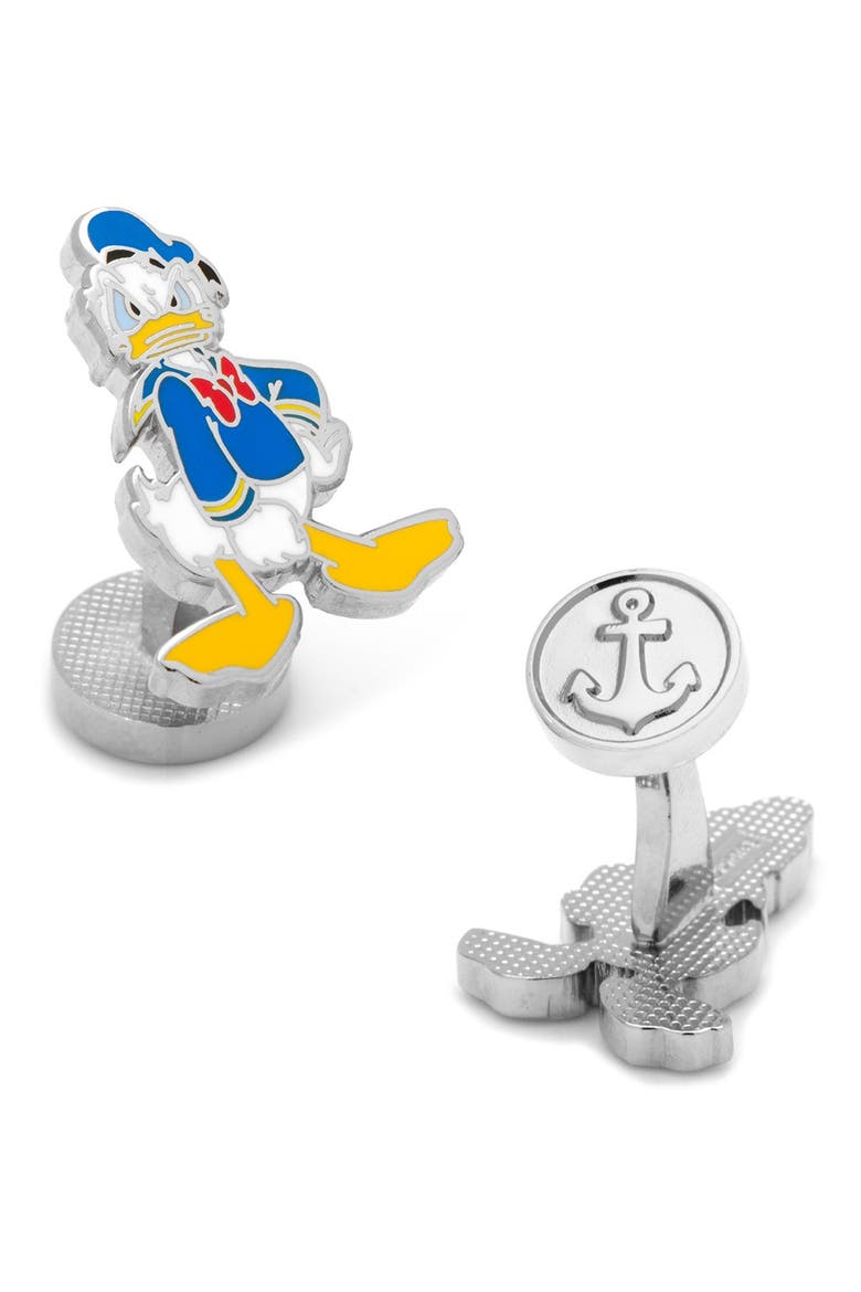 Donald Duck Cuff Links, Main, color, BLUE MULTI