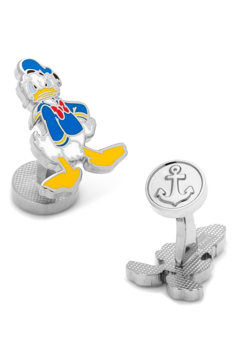 Cufflinks, Inc. Donald Duck Cuff Links, Main, color, Blue Multi
