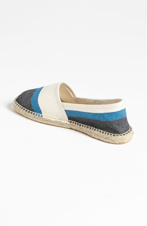 Soludos Colorblock Slip-on In Grey Blue Natural
