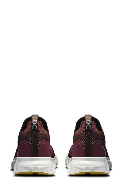 On Cloud 6 Versa Sneaker In Burgundy