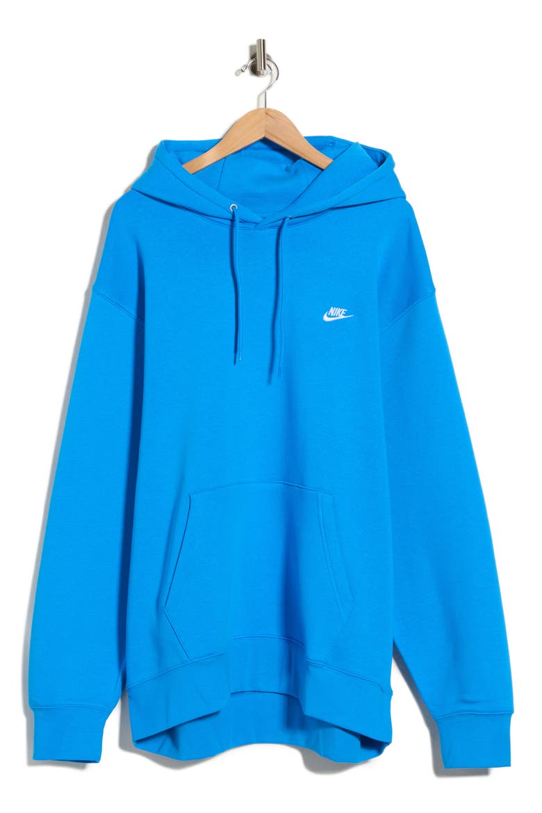 Club Fleece Pullover Hoodie, Main, color, 435 LTPHBL/WHITE