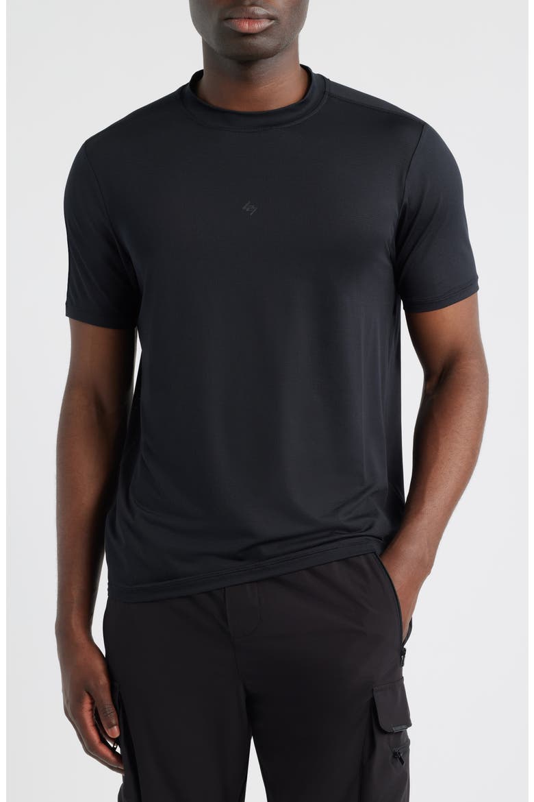 DNA Performance Mesh T-Shirt, Main, color, JET BLACK