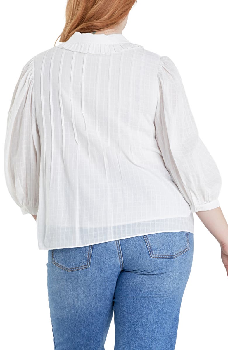 English Factory Ruffle Collar Shirt, Alternate, color,