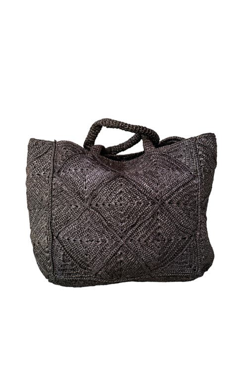 Zanatany Concepts Nico Raffia Tote Bag