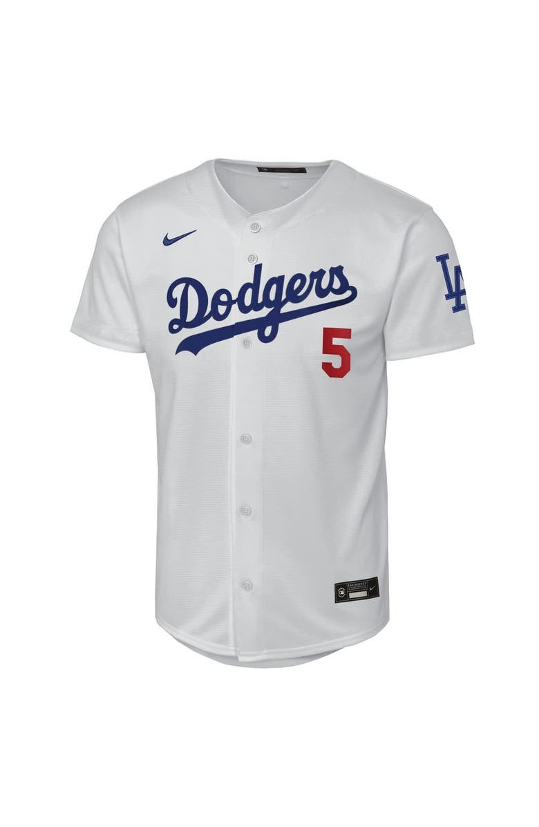 Nike Youth Nike Freddie Freeman White Los Angeles Dodgers Home Stadium Jersey, Alternate, color, White