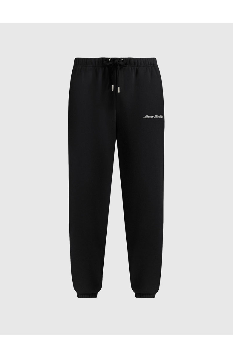 Manière De Voir Signature Regular Fit Cuffed Sweatpants, Main, color, Black