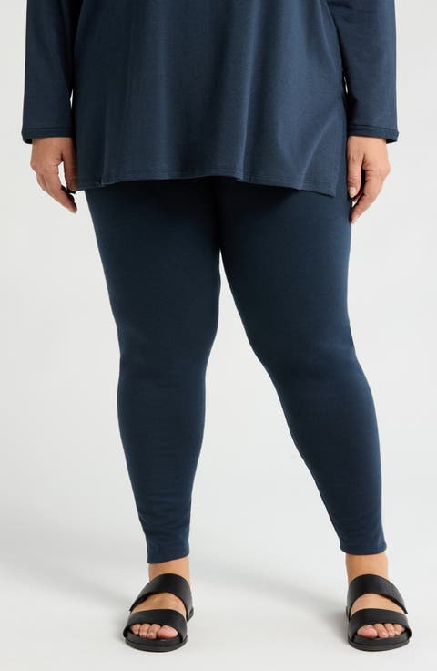 High Waist Ankle Leggings (Plus)