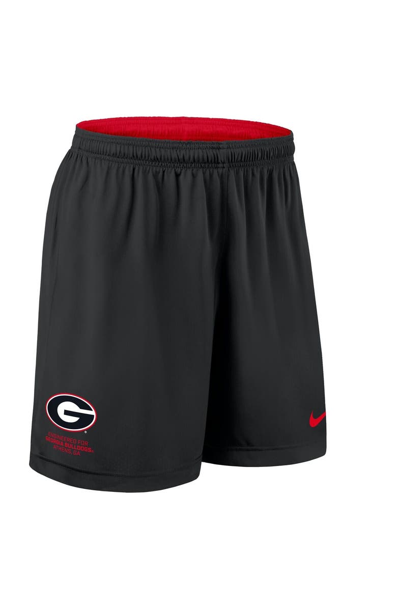 Nike Men's Nike Red/Black Georgia Bulldogs 2025 Sideline Reversible Performance Shorts, Alternate, color,