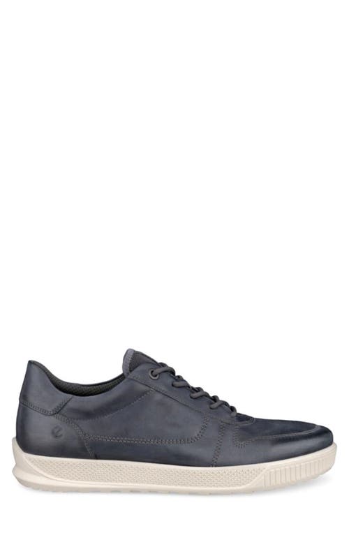 Ecco Byway Camel Leather Sneaker In Metallic