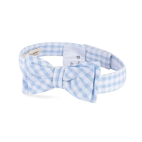 Shop Hope & Henry Boys' Seersucker Bow Tie, Kids In Classic Blue Gingham