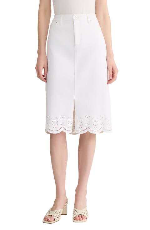 Lexington Scallop Hem Skirt