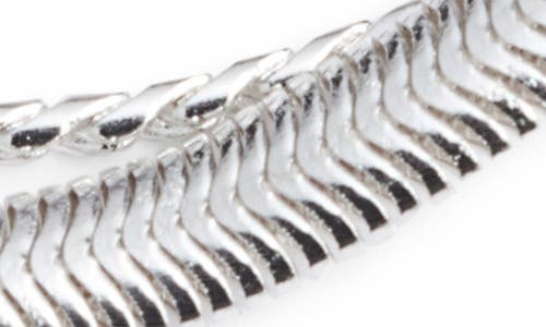 Bp. Layered Chain Bracelet In Sterling Silver Dipped