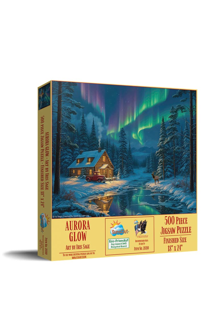 Aurora Glow 500 piece Jigsaw Puzzle for Adults, Main, color, Multicolor