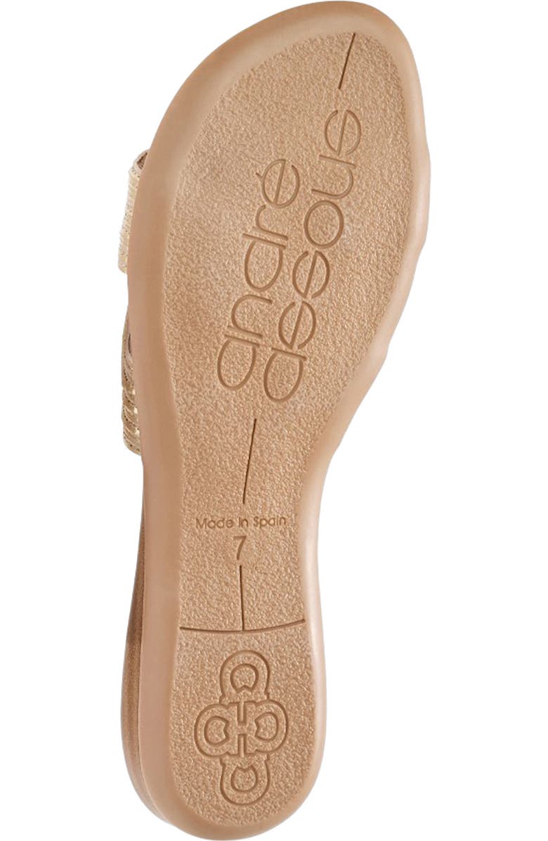 André Assous Nira Slide Sandal, Alternate, color, Platino