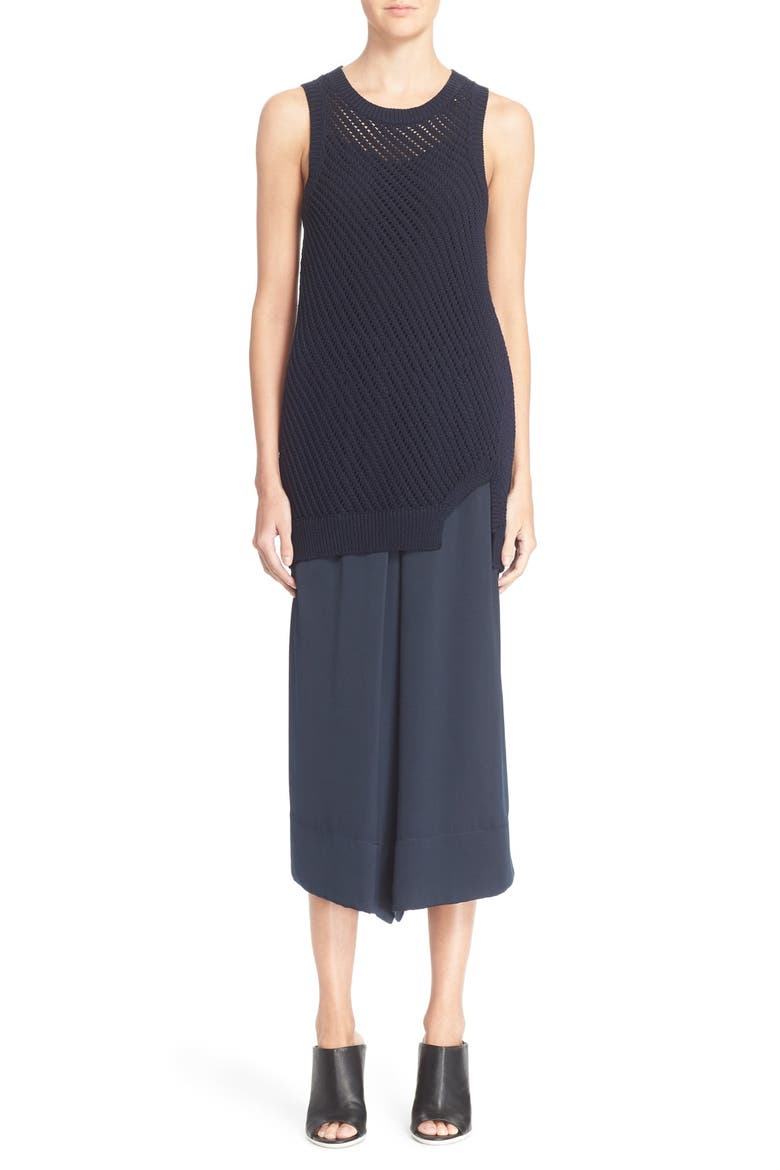 Wide Leg Culottes, Alternate, color, COASTAL BLUE