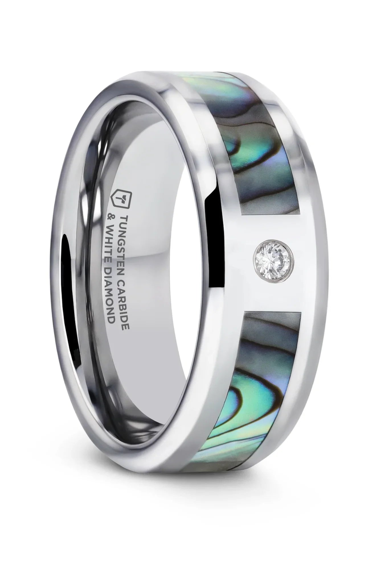 Honolulu Mother of Pearl White Diamond Ring, Main, color, Mother Of Pearl
