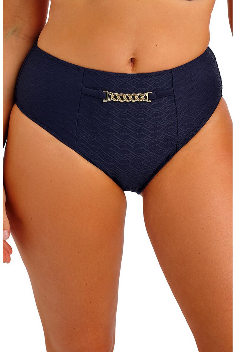 Azores High Waist Bikini Bottoms, Main, color, MIDNIGHT