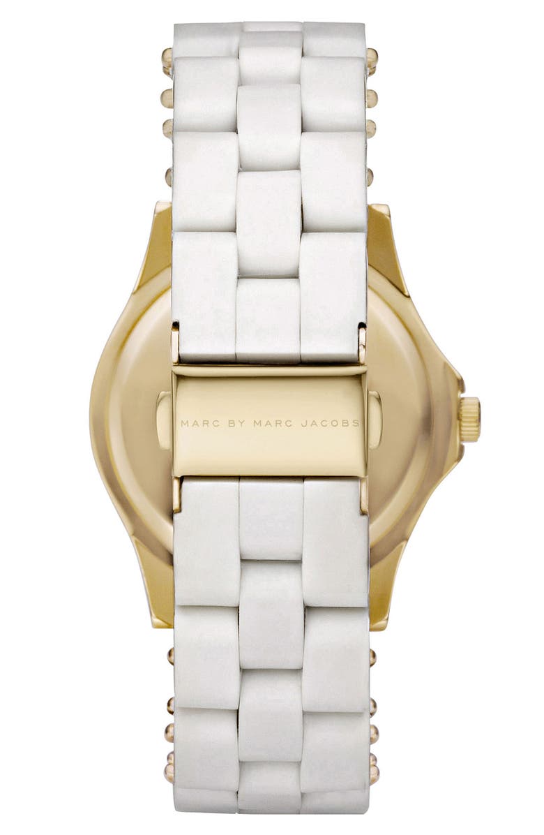 MARC BY MARC JACOBS 'Pelly' 2-Tone Bracelet Watch, Alternate, color, 