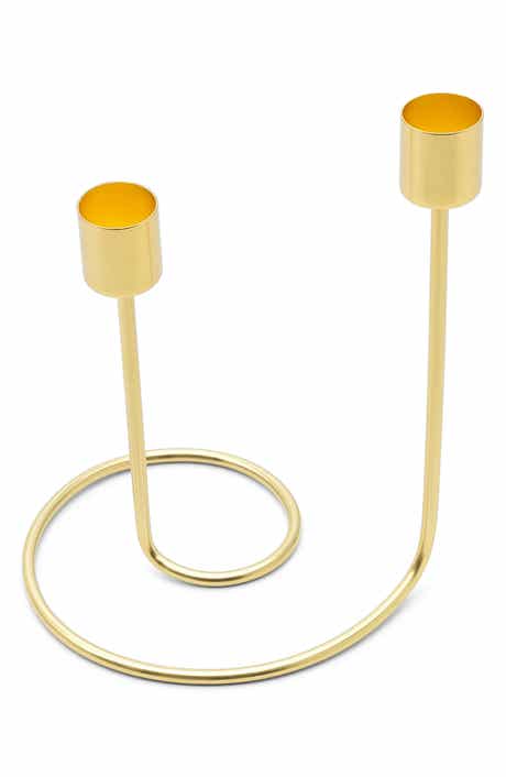 Swirly Double Taper Candle Holder