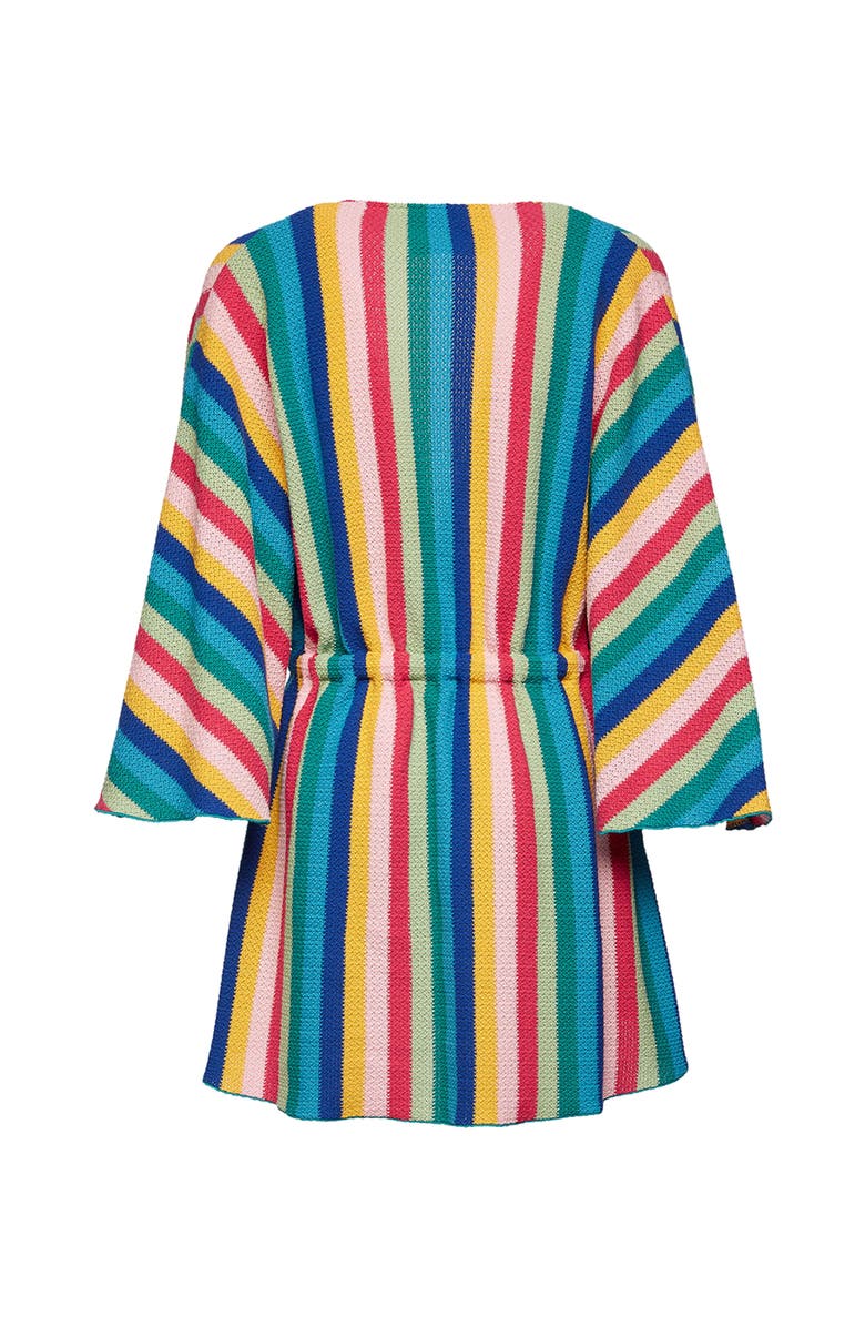 La DoubleJ Costiera Mini Dress Multicolor Turquoise, Alternate, color, Multicolor Turquoise