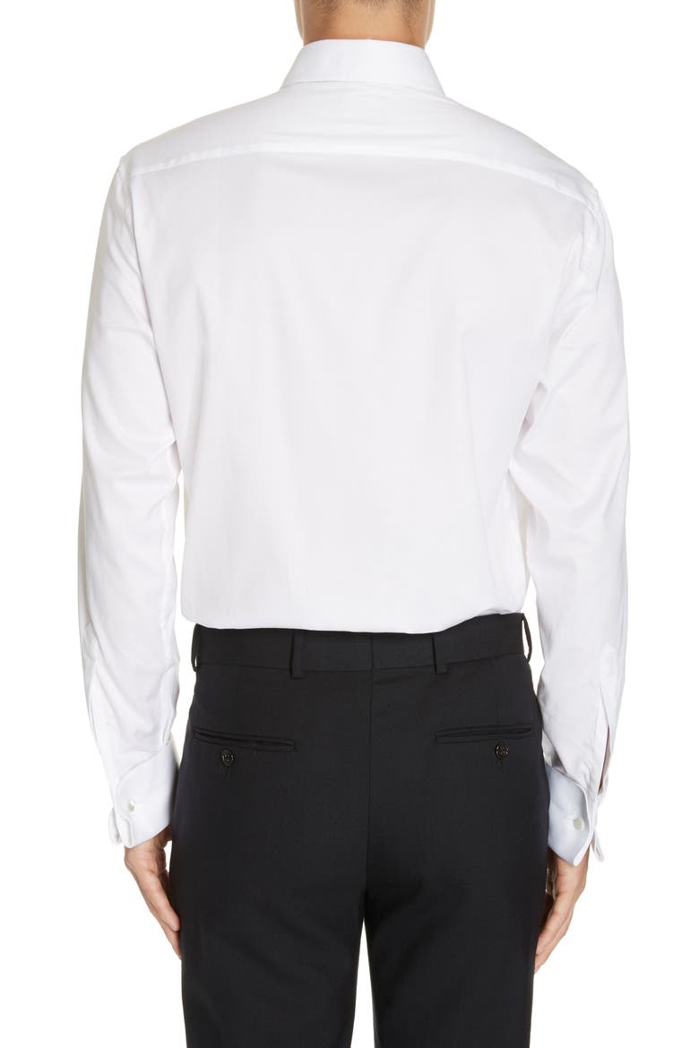 Slim Fit Stretch Tuxedo Shirt, Alternate, color, SOLID WHITE