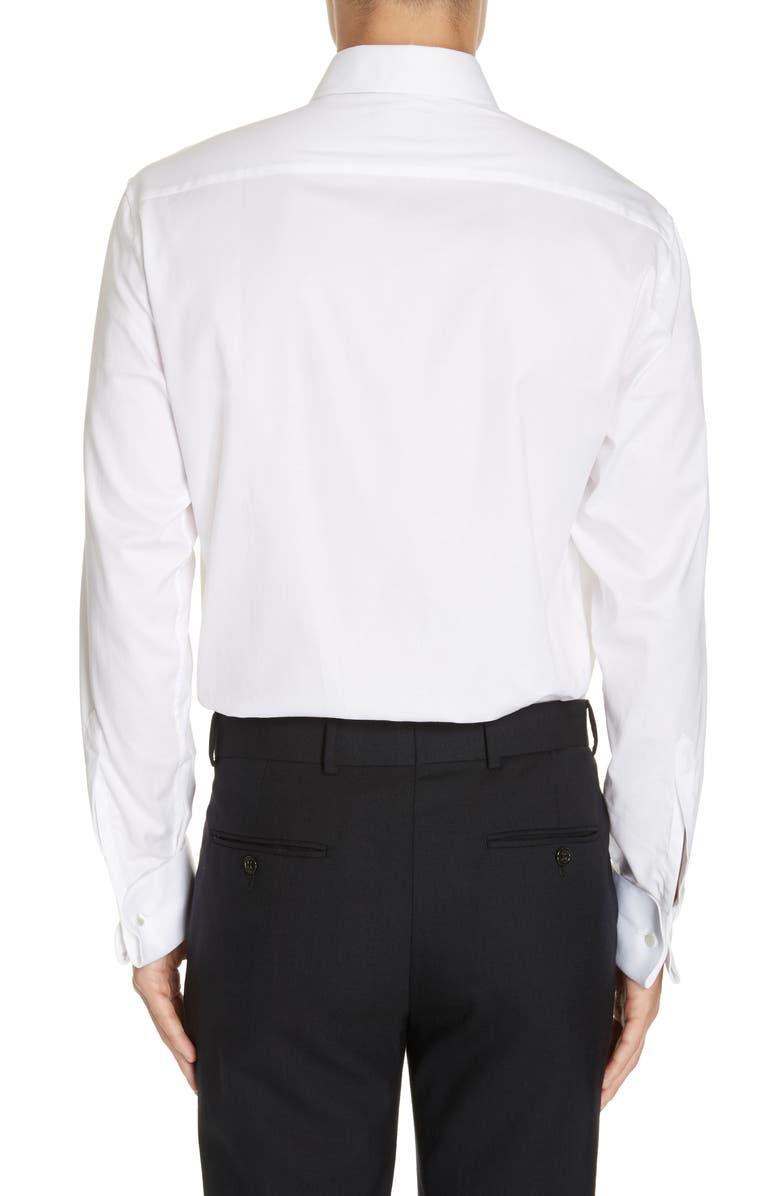 Emporio Armani Slim Fit Stretch Tuxedo Shirt, Alternate, color, 