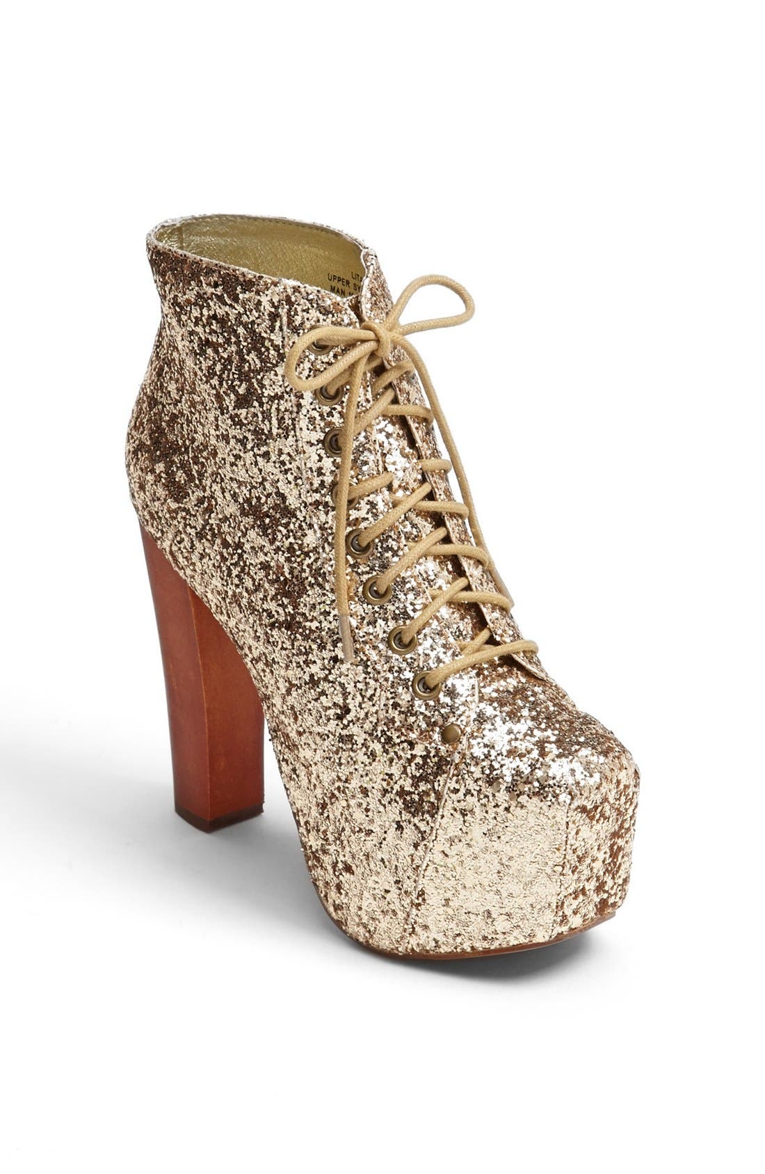 'Lita' Bootie, Main, color, GOLD GLITTER