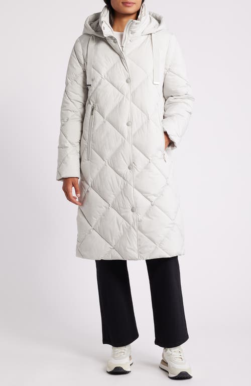 Sam Edelman Hooded Quilted Coat In White