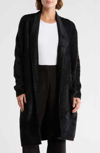 BY DESIGN Mina Open Front Eyelash Cardigan