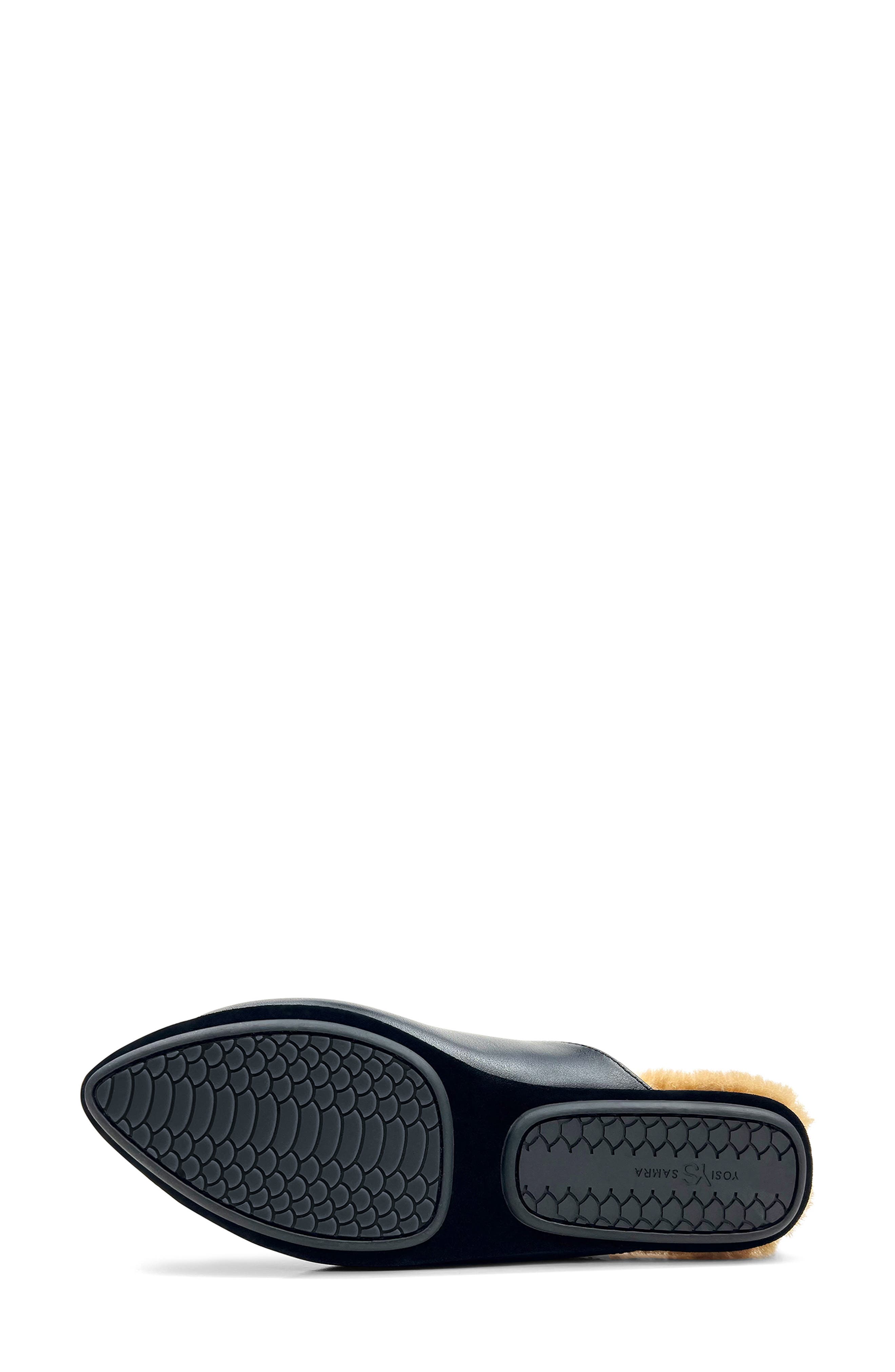 Yosi Samra Valentina Faux Fur Lined Mule, Alternate, color, 