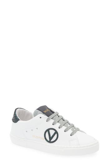 Valentino By Mario Valentino Laura Low Top Sneaker In White