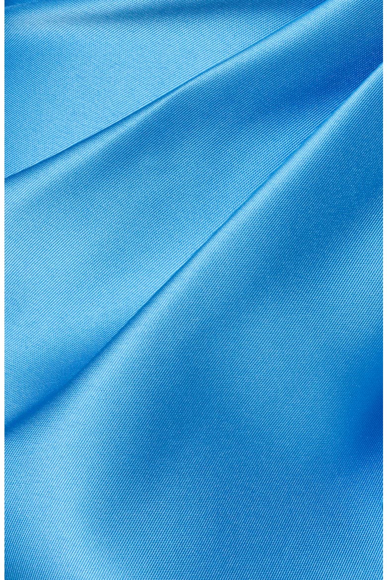 One-Shoulder Mikado Gown, Alternate, color, COOL CLOUD