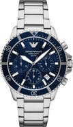 Emporio Armani World Explorer Solar Chronograph Bracelet Watch, 43.5mm
