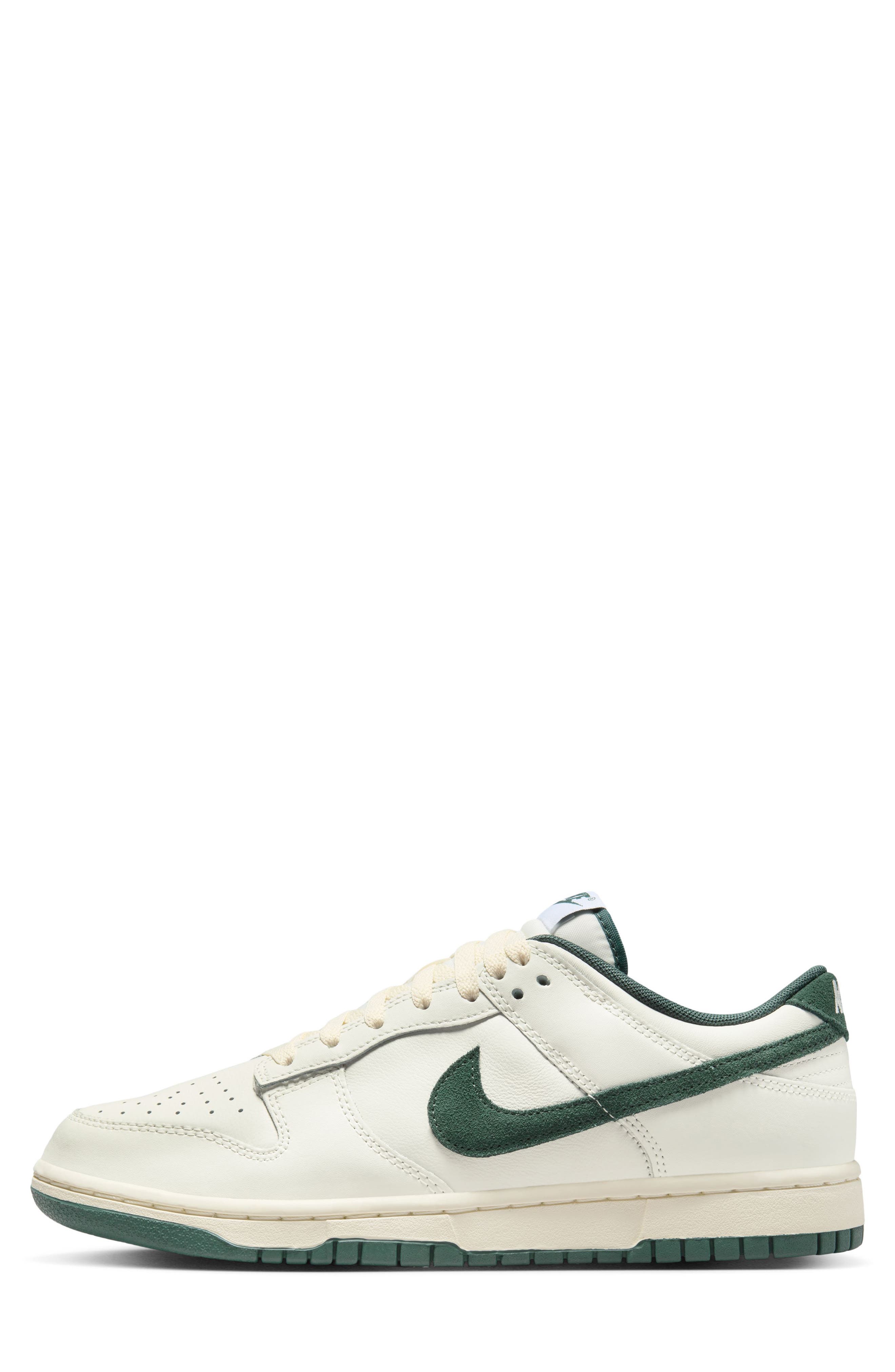 Gender Inclusive Dunk Low Sneaker, Alternate, color, SAIL/ DEEP JUNGLE