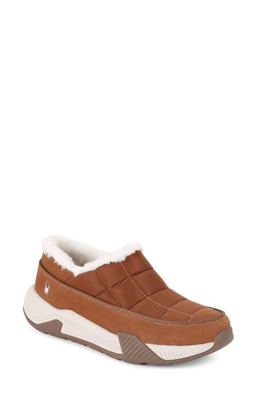 Spyder Leah Faux Fur Lined Waterproof Slip-On Sneaker in Roasted Pecan  product
