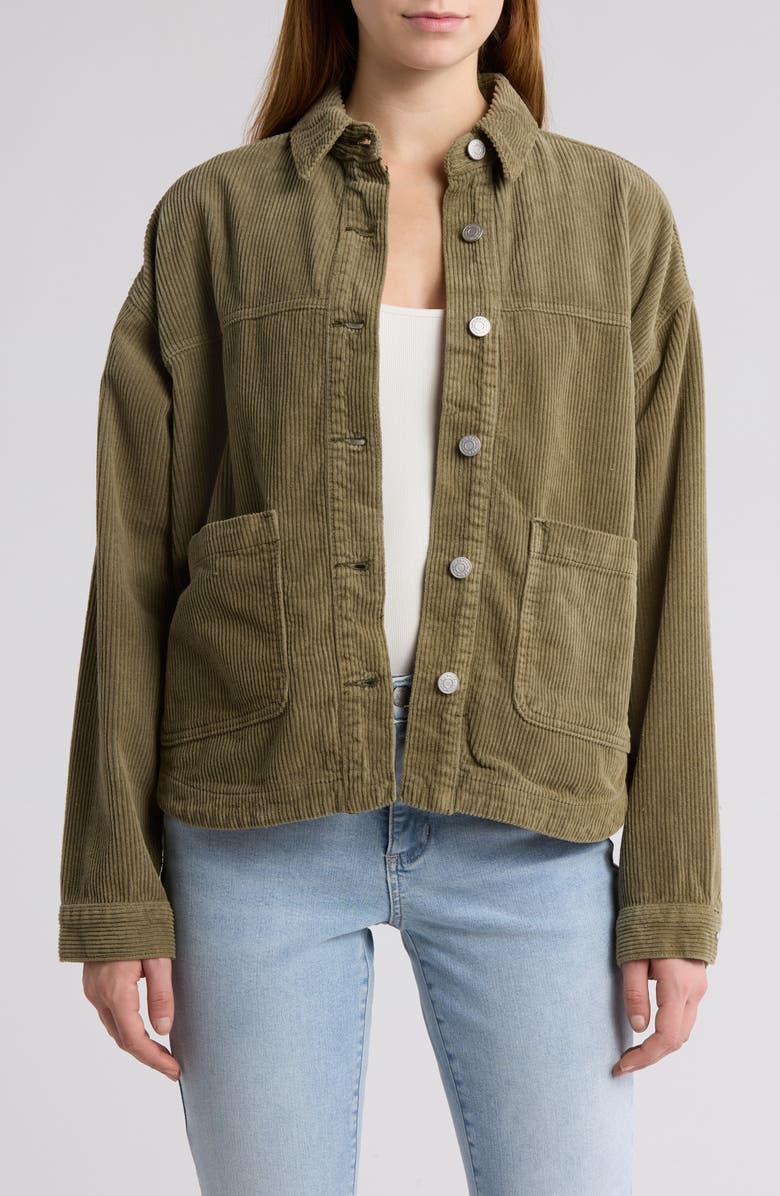 PacSun Oversize Shacket, Main, color, Seaweed