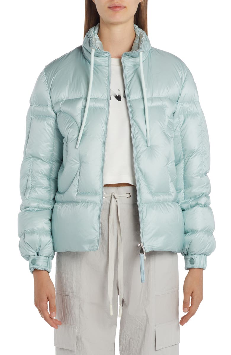 Moncler Sapins Logo Quilted Down Jacket, Main, color, 