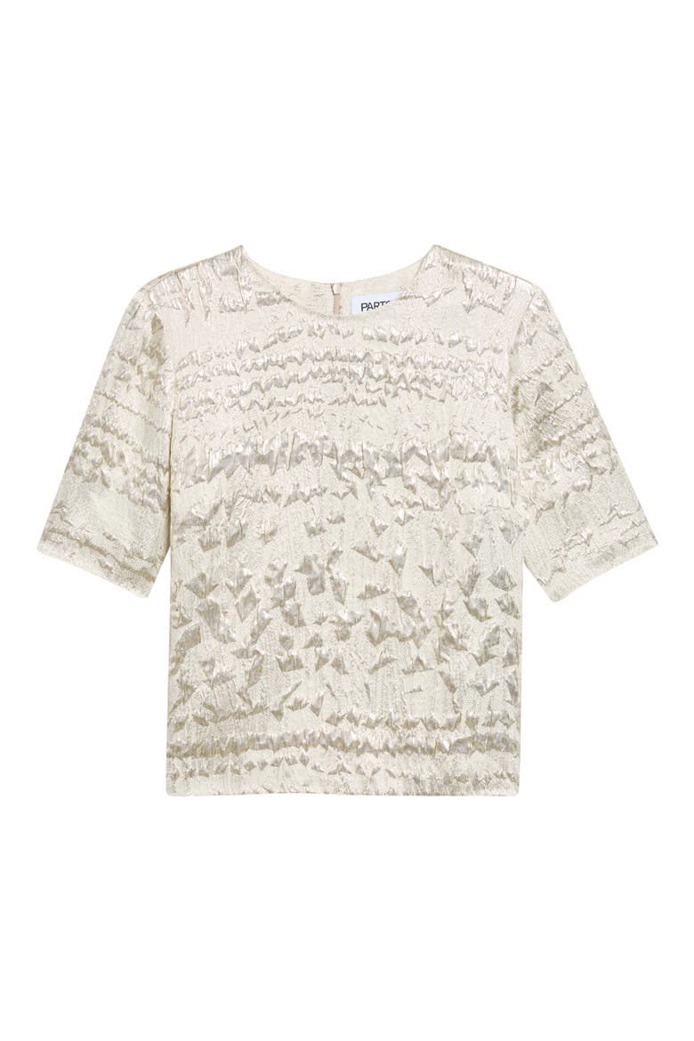 Dina Textured Silk Blend Top, Main, color, SILVER