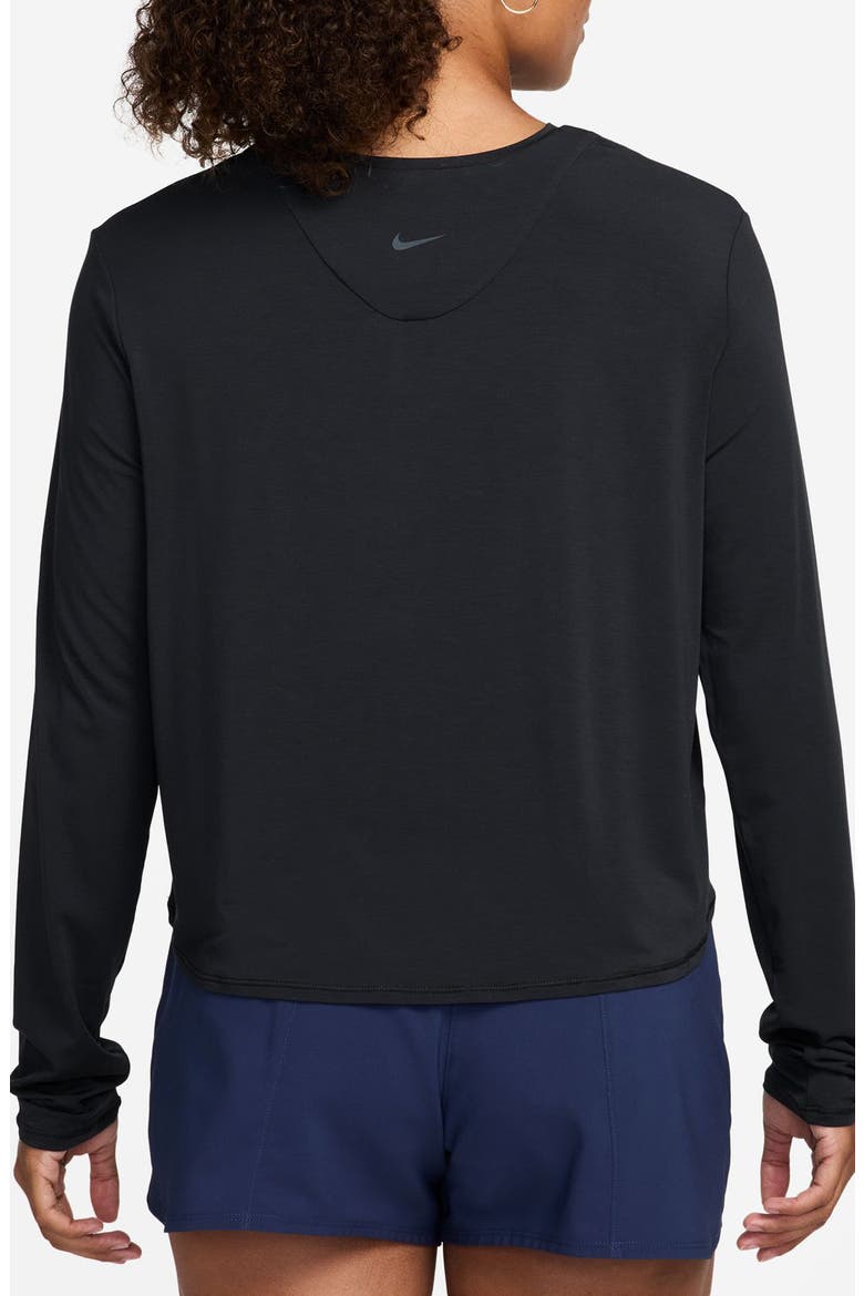 Zenvy Dri-FIT Long Sleeve Top, Alternate, color, BLACK/ COOL GREY