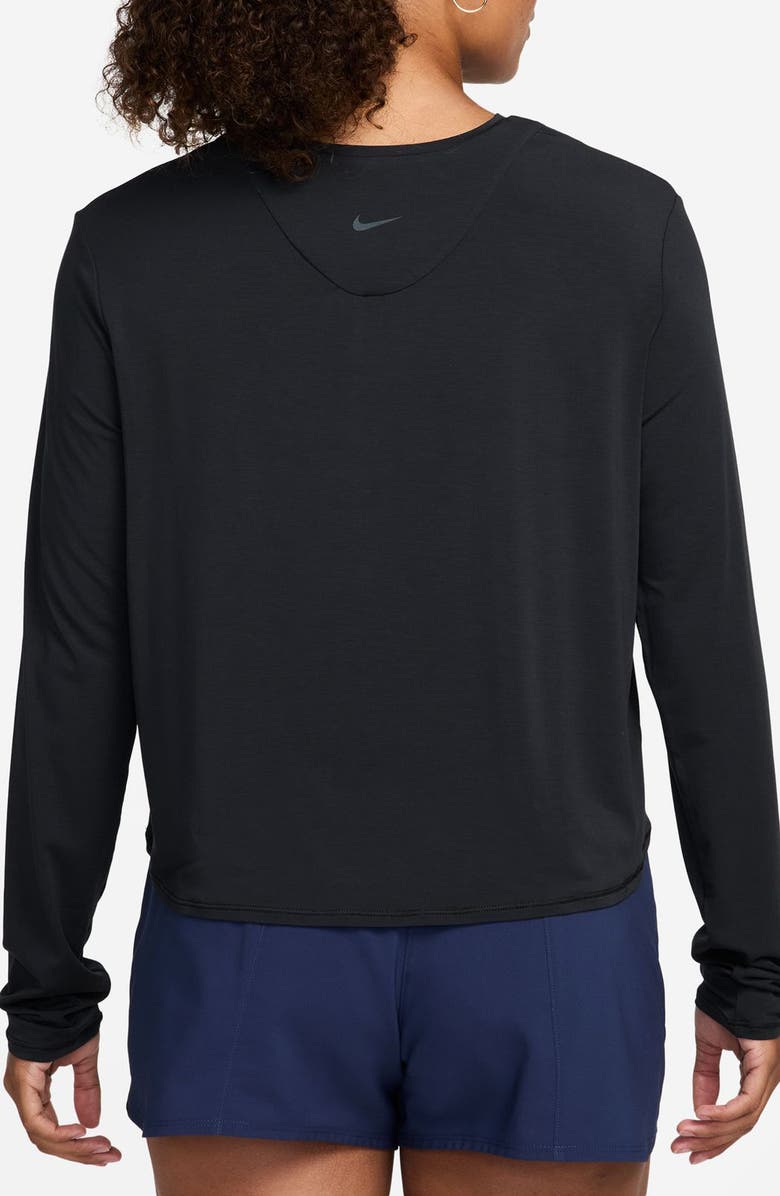 Nike Zenvy Dri-FIT Long Sleeve Top, Alternate, color, Black/ Cool Grey