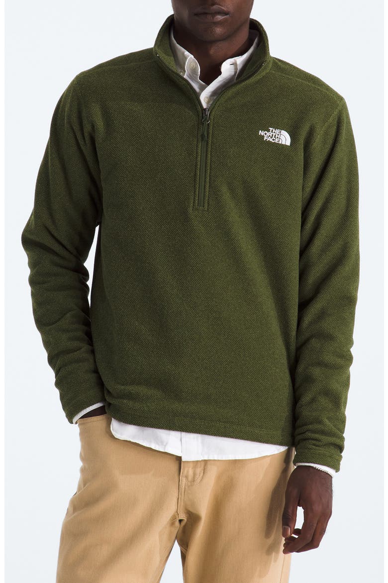 Cap Rock Half Zip Pullover, Main, color, WOODLAND GREEN HEATHER